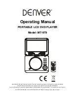 Предварительный просмотр 1 страницы Denver MT-979 Operating Manual