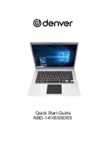 Предварительный просмотр 1 страницы Denver NBD-14105SSDES Quick Start Manual