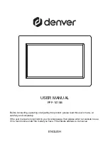 Denver PFF-1015B User Manual предпросмотр