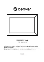 Preview for 1 page of Denver PFF-1063BLACK User Manual