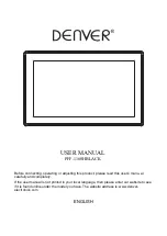 Предварительный просмотр 1 страницы Denver PFF-1160HBLACK User Manual