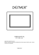 Preview for 1 page of Denver PFF-710BLACK User Manual