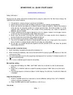 Preview for 1 page of Denver REC-34 Quick Start Manual