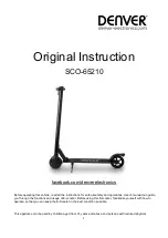 Denver SCO-65210 Original Instruction preview