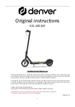 Preview for 1 page of Denver SEL-10510F Original Instructions Manual