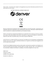 Preview for 20 page of Denver SEL-10510F Original Instructions Manual