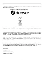 Preview for 20 page of Denver SEL-80135 Original Manual