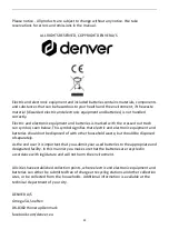 Preview for 22 page of Denver SEL-80140F Original Manual