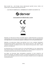 Preview for 15 page of Denver SW-151 User Manual