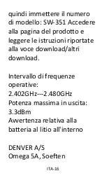 Preview for 146 page of Denver SW-351 User Manual