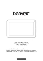 Denver TAC-70072KC User Manual предпросмотр