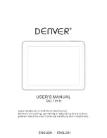 Предварительный просмотр 1 страницы Denver TAC-70111 User Manual