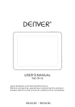 Denver TAC-70112 User Manual предпросмотр