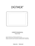 Предварительный просмотр 1 страницы Denver TAD-70111MK2 User Manual