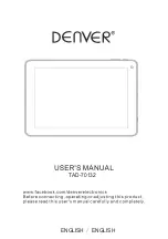 Denver TAD-70132 User Manual preview