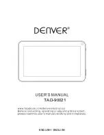 Предварительный просмотр 1 страницы Denver TAD-90021 User Manual