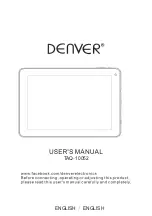 Denver TAQ-10052 User Manual preview