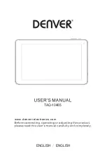 Denver TAQ-10465 User Manual предпросмотр