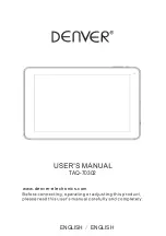 Denver TAQ-70302 User Manual preview