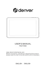 Предварительный просмотр 1 страницы Denver TAQ-70332 User Manual