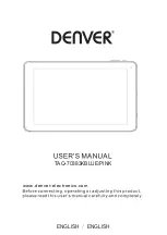 Предварительный просмотр 1 страницы Denver TAQ-70383KBLUE User Manual