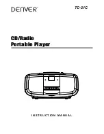 Предварительный просмотр 1 страницы Denver TC-21 Instruction Manual