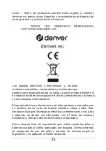 Предварительный просмотр 26 страницы Denver TC-28 Instruction Manual