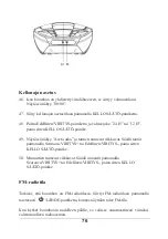 Предварительный просмотр 79 страницы Denver TC-28 Instruction Manual