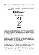 Предварительный просмотр 82 страницы Denver TC-28 Instruction Manual