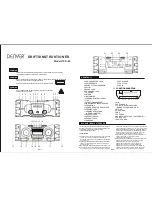 Предварительный просмотр 3 страницы Denver TCD-85 User Manual