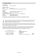 Предварительный просмотр 61 страницы Denver TCS-86 User Manual