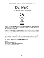 Предварительный просмотр 18 страницы Denver TCU-204 Instruction Manual