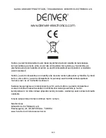 Предварительный просмотр 24 страницы Denver TCU-204 Instruction Manual