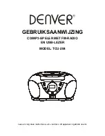 Предварительный просмотр 31 страницы Denver TCU-204 Instruction Manual