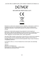 Предварительный просмотр 36 страницы Denver TCU-204 Instruction Manual