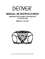 Предварительный просмотр 37 страницы Denver TCU-204 Instruction Manual