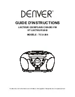 Предварительный просмотр 49 страницы Denver TCU-204 Instruction Manual