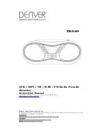 Denver TDA-60 Instruction Manual preview