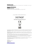 Предварительный просмотр 8 страницы Denver TDA-60 Instruction Manual