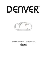 Предварительный просмотр 1 страницы Denver TDC-250 Instructions Manual