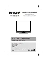 Denver TFD-1513 Owner'S Instruction Manual preview