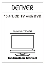 Preview for 1 page of Denver TFD-1545 Instruction Manual