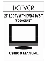 Denver TFD-1905DVBT User Manual preview