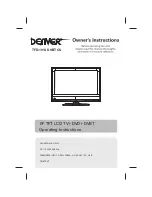 Denver TFD-1914 DVBT CU Owner'S Instruction Manual preview