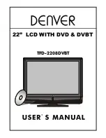 Denver TFD-2208DVBT User Manual preview