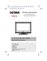 Denver TFD-2214 Owner'S Instructions Manual preview