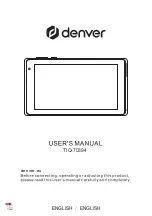 Предварительный просмотр 1 страницы Denver TIQ-70394 User Manual