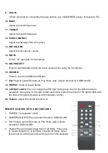 Preview for 3 page of Denver TSP-450NR Instruction Manual