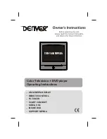 Denver TVD-1448 Owner'S Instructions Manual preview