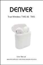 Preview for 1 page of Denver TWE-36 User Manual